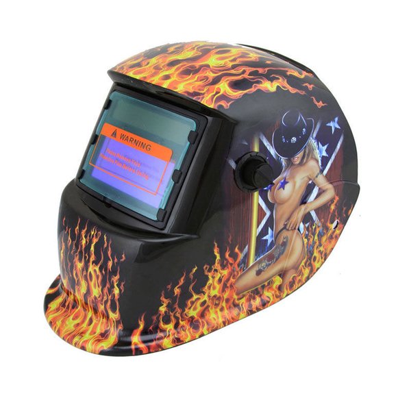 Automatic Auto Darkening Solar Power Welding Helmet Cowgirl Style