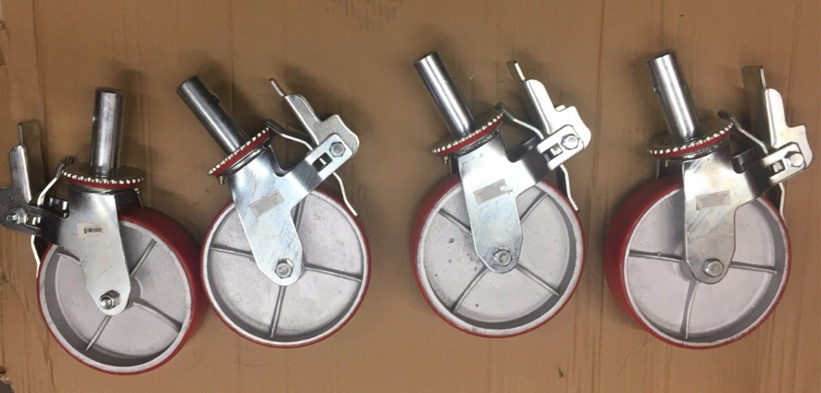 Casters 4 PCS H D Scaffold 8" X 2" Polyurethane Caster Wheel for Scaffolding