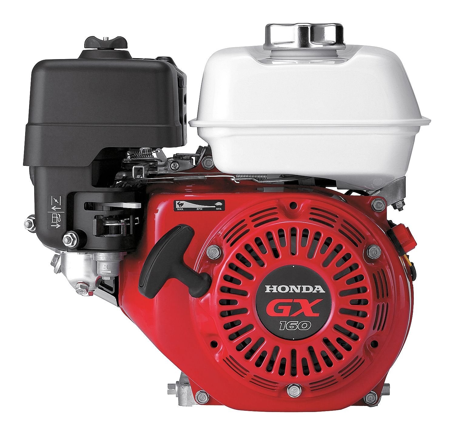 Honda GX160-QX2 Multipurpose Horizontal Type Engine 163cc W/ Oil Alert System, 3/4" x 2-7/16" Crankshaft