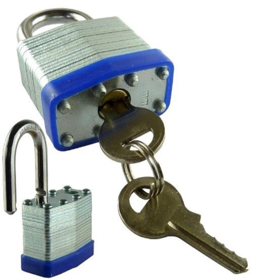 LAMINATED STEEL CASE PADLOCK - 30mm (1 inch)