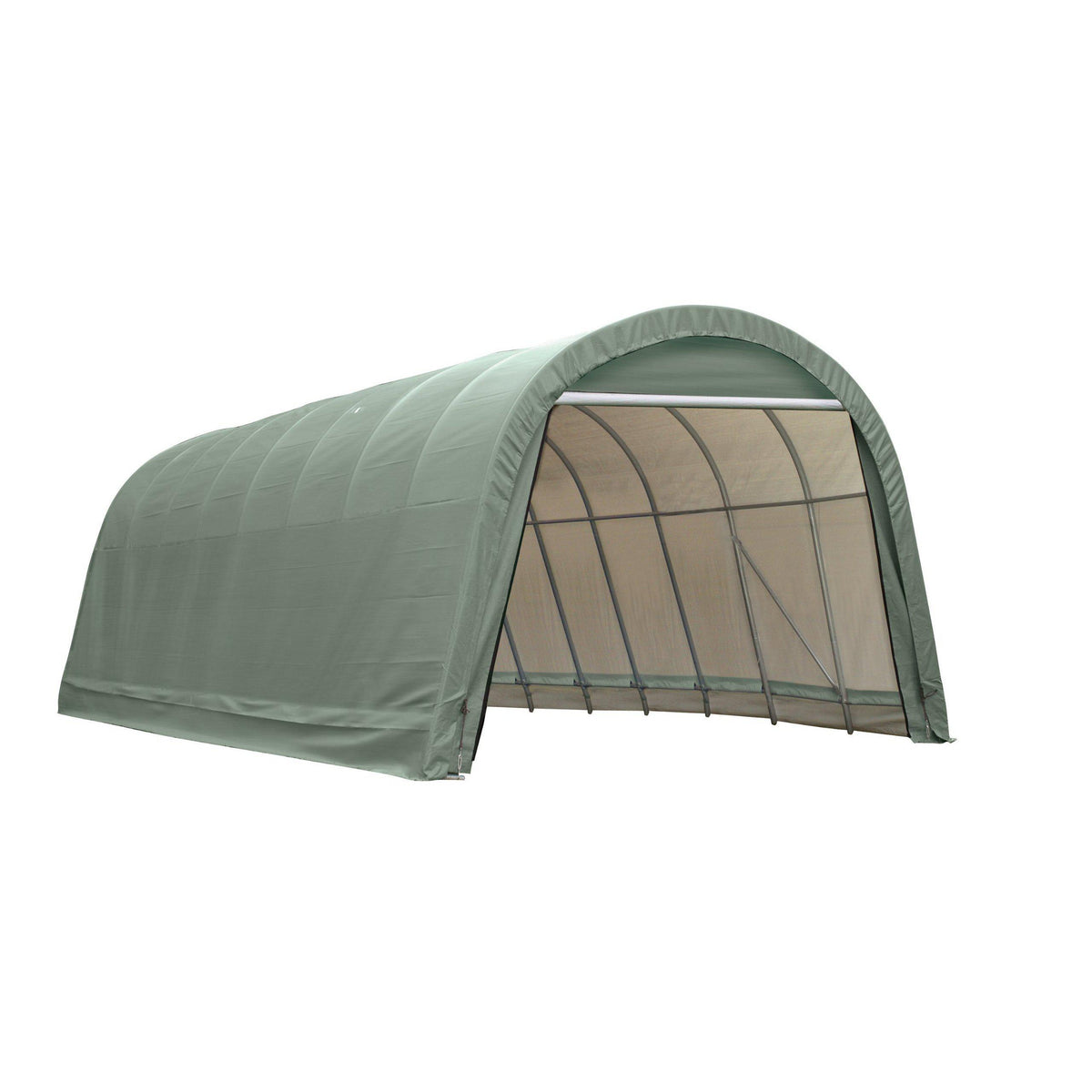 ShelterLogic Garage 15 x 28 x 12 Round Standard Green