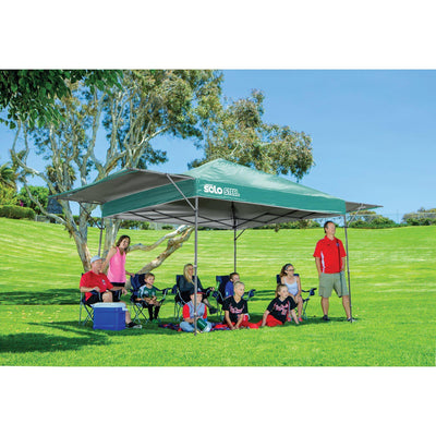 Quik Shade Solo Steel 10 x 17 ft. Straight Leg Canopy, Turquoise