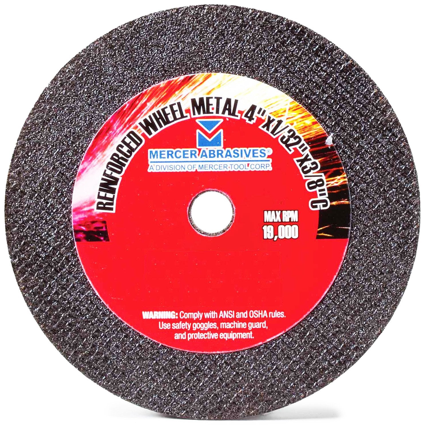 5 pack Mercer Abrasives 614150-50 H.S.Reinforced Cut Off Wheels 4"x1/16"x5/8"