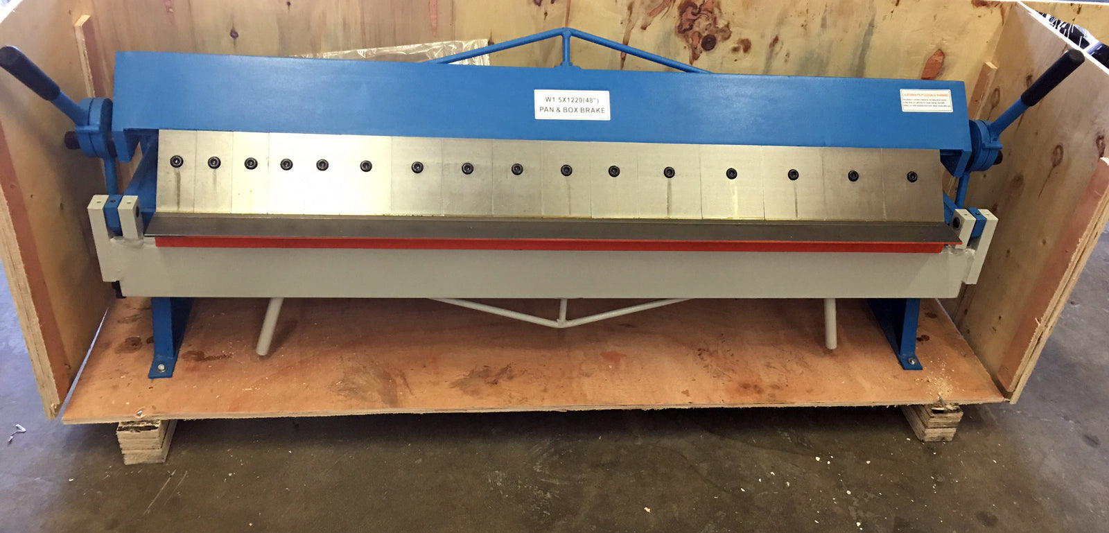 48" Pan Hand Brake Box Bender Bending Removable Fingers 16 Gauge SALE