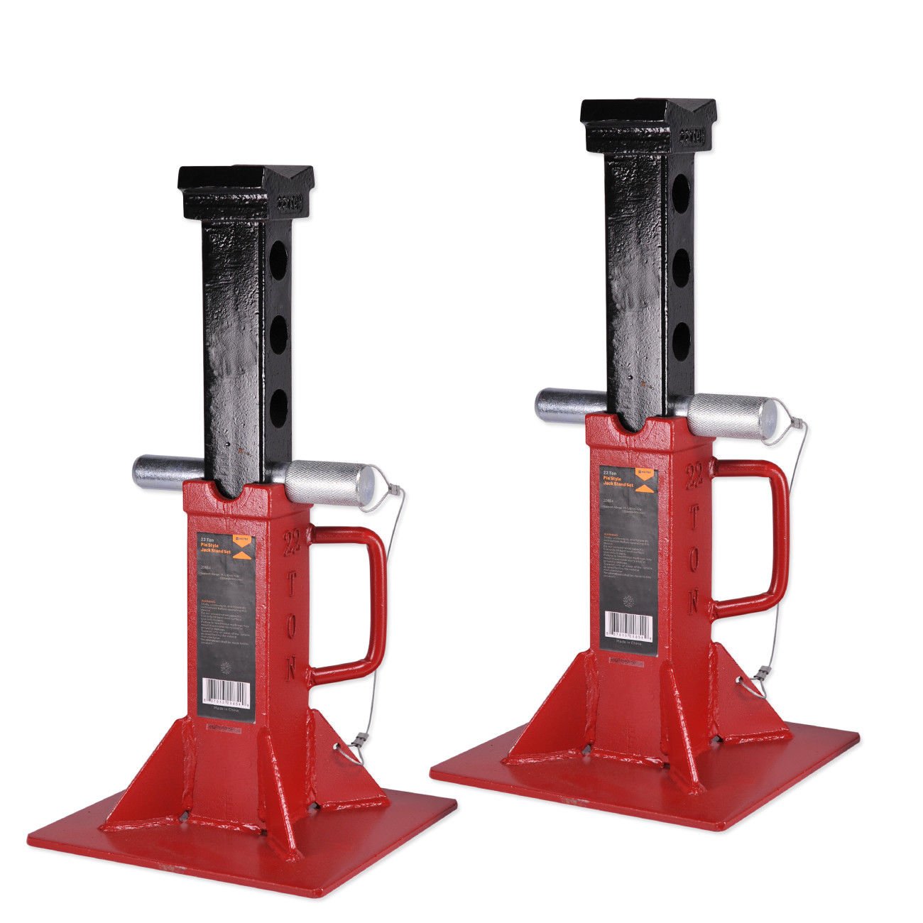 22 Ton Jack Stands | Pair Heavy Duty Capacity Auto Truck SUV RV Trailer Fleet