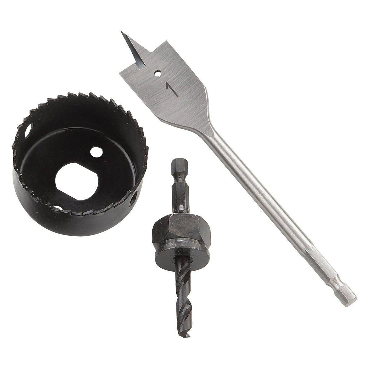 3 Pc Door lock Door Lock Installation Kit High Quality carbon steel door tool bits