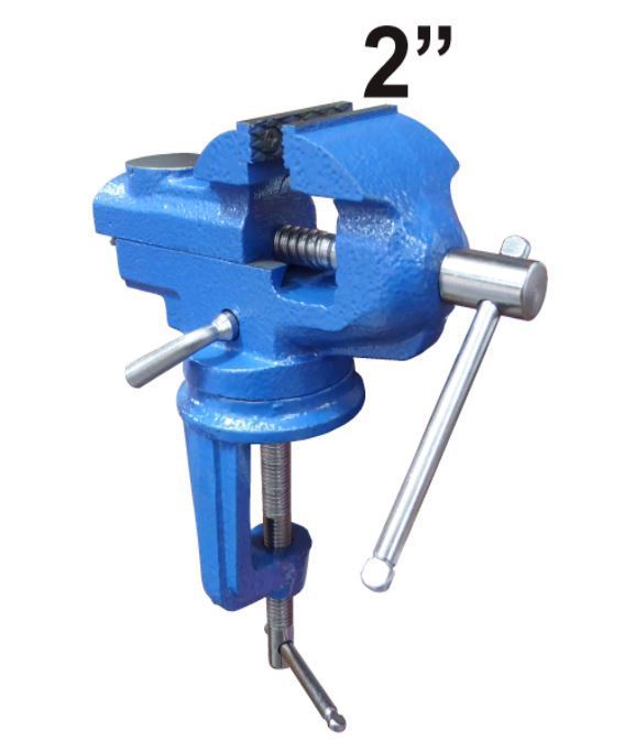 2"  Swivel Bench Vise Clamp With Anvil Vice Hobby Tool Table Vise Type Cast Iron