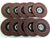 10pc 4-1/2" 60 Grit Flat Aluminum Oxide Flap Disc Grinding Wheel Sanding Disc