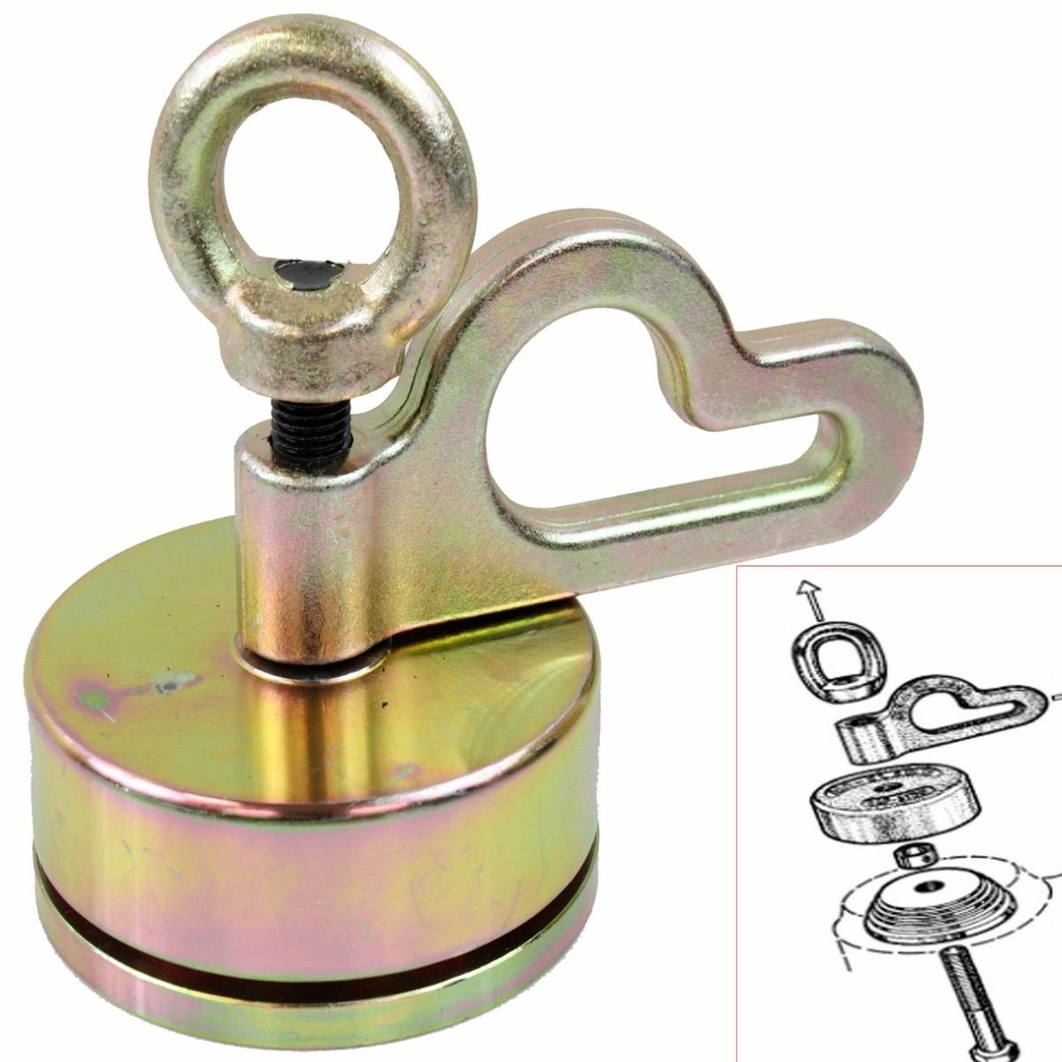 Auto Body Strut Puller Straighener Boltless 2 Ton Straight Pull; 1 Ton Side Way