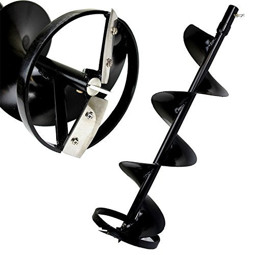 Post Hole Digger Replacement Auger Bits / Extension Set / Spare Blade (10" Ice bit)