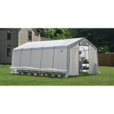 ShelterLogic GrowIT Heavy Duty Walk-Thru Greenhouse, 12 x 20 x 8 ft.