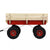 Outdoor Wagon ALL Terrain Pulling Children Kid Garden Cart w/ Wood Railing Red