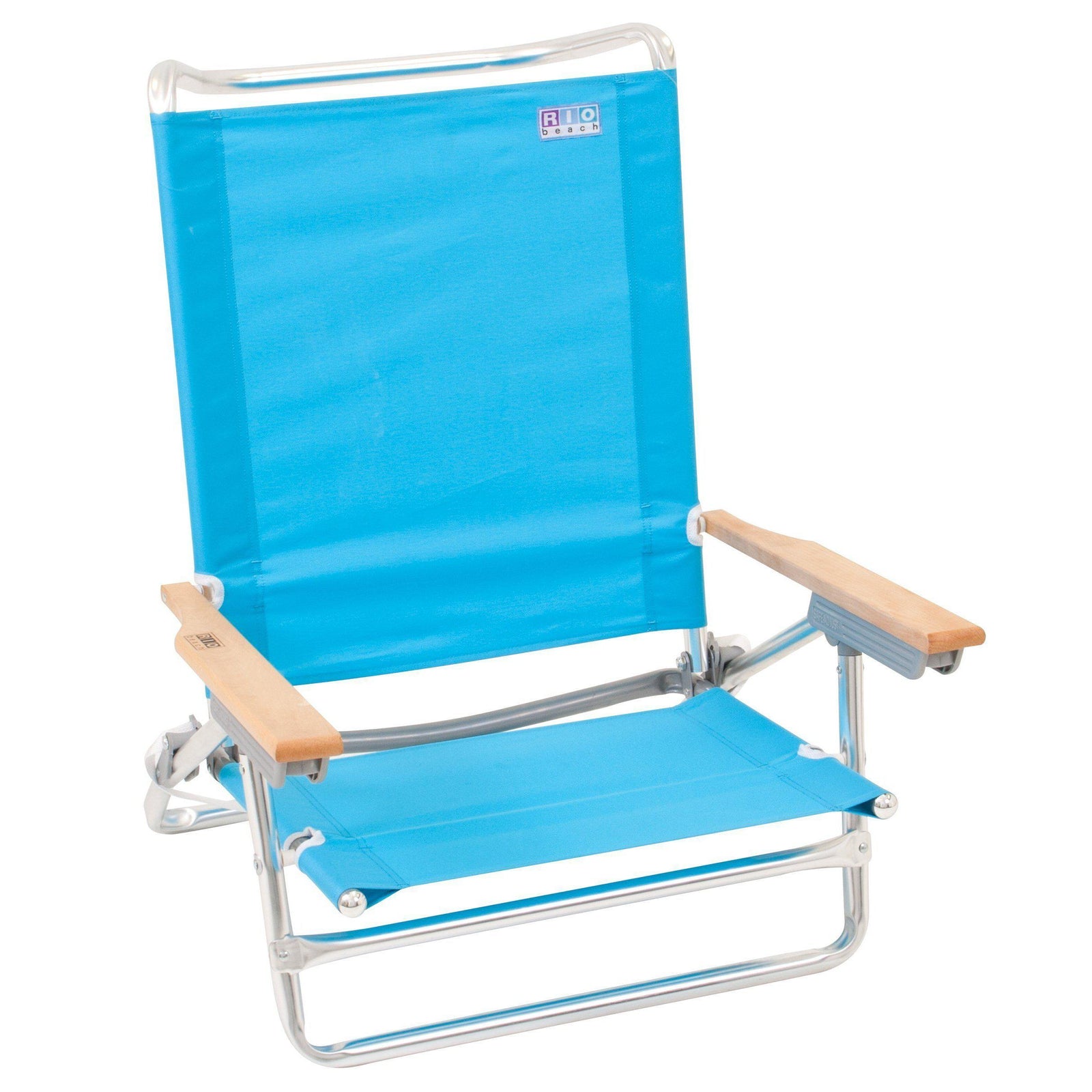 Rio Beach Classic 5 Position Lay Flat Folding Beach Chair