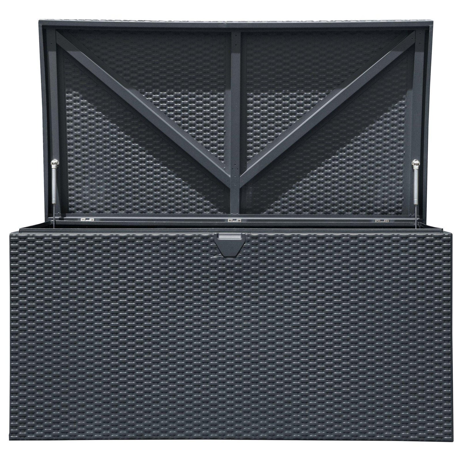 Arrow Spacemaker 134 Gallon Steel Deck Box, Anthracite