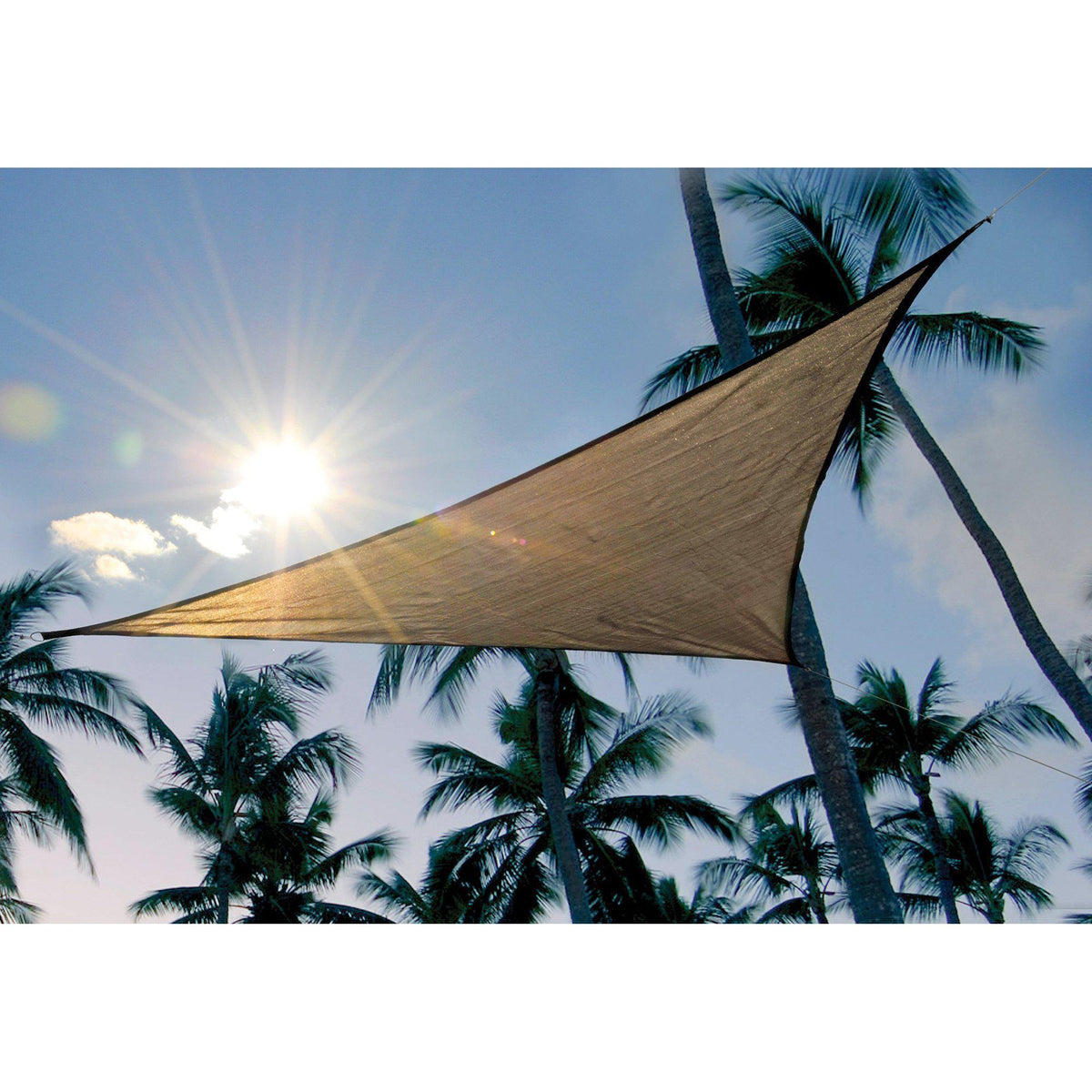ShelterLogic Triangle Sun Shade Sail, Sand