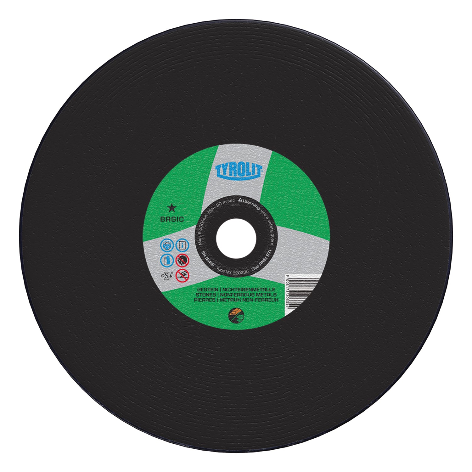 10PC Set 14" x 1/8" x UNV Tyrolit Abrasives BASIC Heavy Duty High Speed Gas & Portable Saw Wheel