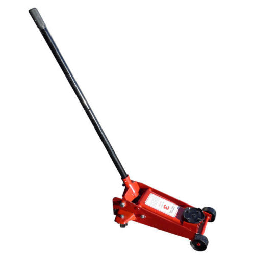 3 Ton Floor Jack Heavy Duty Hoist Garage Car Auto Swivel Saddle Hydraulic Lift