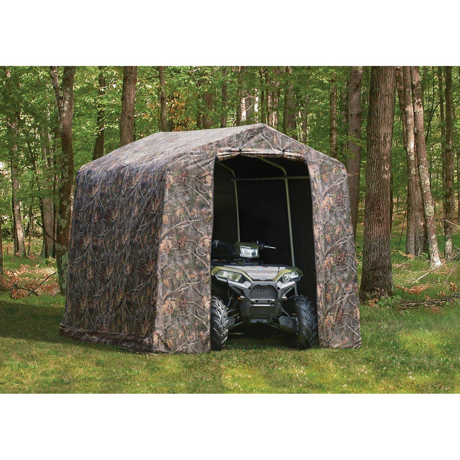 ShelterLogic 70198 Peak Shed, 8 x 8', Camo