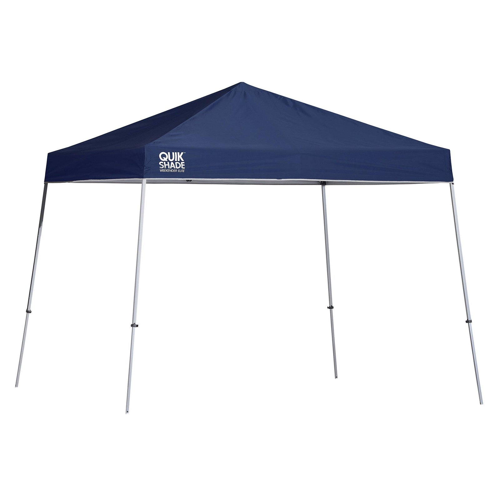 Quik Shade 10' x 10' Weekender Elite Slant Leg Outdoor Tent Instant Canopy with 81 Square Feet of Shade for 6-8 People Green