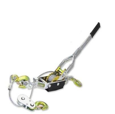 Come Along 4 TON Come a Long Lever Hoist 2 Gear Power Puller Winch Hand Ratcheting 3 HOOKS