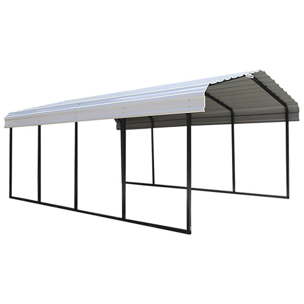 Arrow 29 Gauge Carport, Galvanized Steel Roof Panels, 12" by 20" by 7"