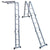 Multipurpose Multiple Position 12 Step Aluminum Folding Ladder