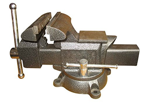 Heavy-Duty Forged Steel Utility Vise 6-1/2" with 360-Degree Swivel Base