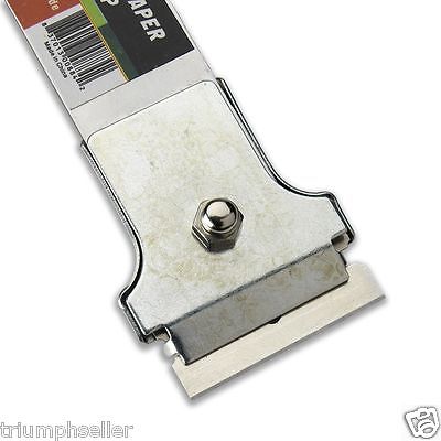 Razor Blade Scraper | 9" Soft Grip Handle Stainless Steel Paint Removal