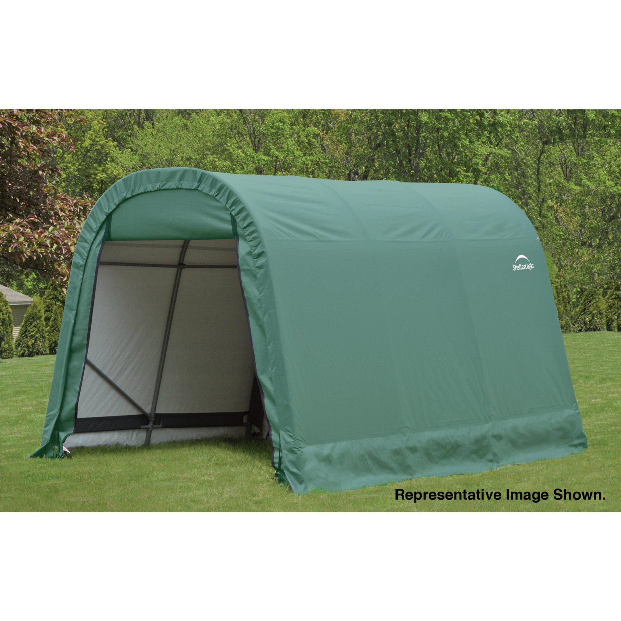 ShelterLogic 10'x12'x8' Peak Style Shelter in Green