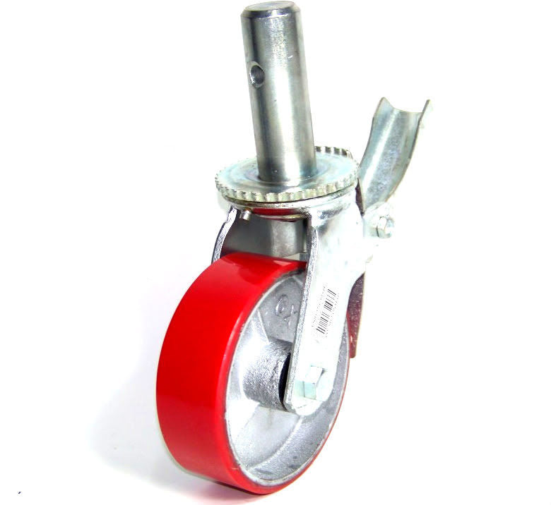 H.D. Caster Scaffold 6" X 2" Polyurethane Casters Wheel 4pc set for Scaffolding