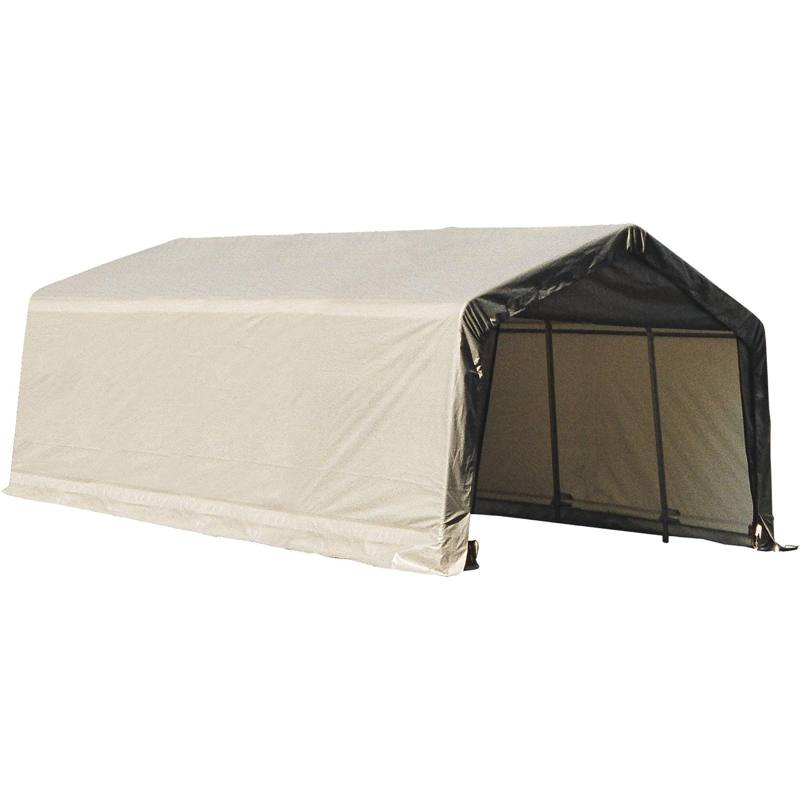 ShelterLogic Garage 15 x 24 x 12 Peak Standard Grey