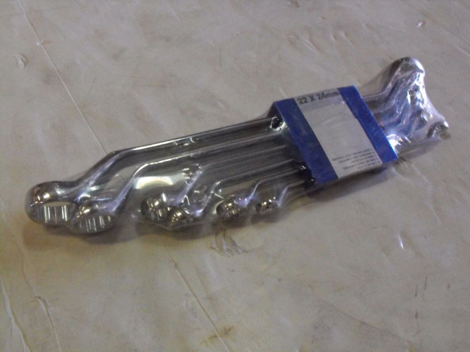 6 Pack Bihexagon Ring Spanners Offset Chrome Vanadium Steel 8 to 24mm