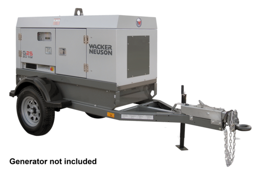 MGT1 Mobile Generator Trailer, No Brake, Pintle Hitch