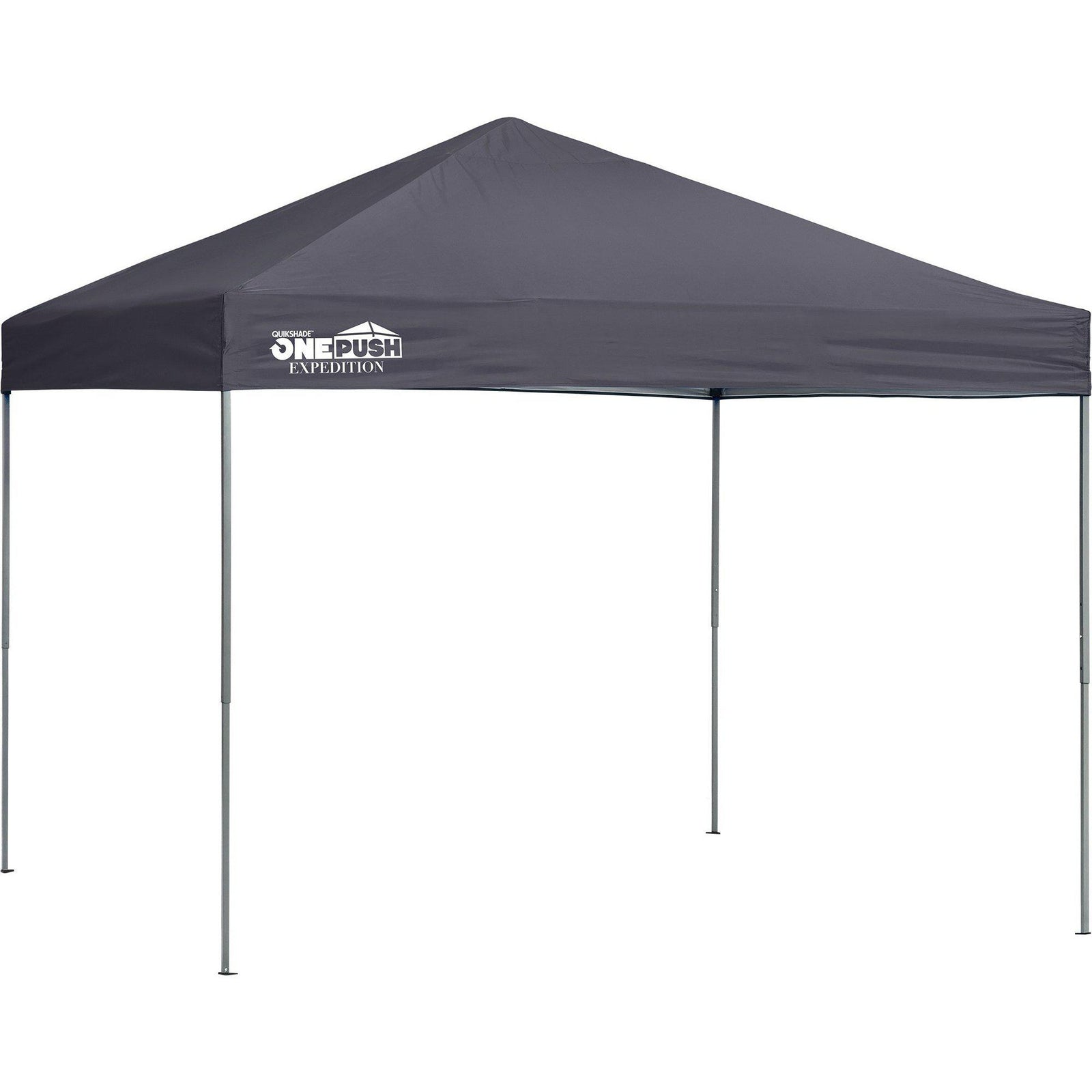 Quik Shade Expedition EX100 One Push 10 x 10 ft. Straight Leg Canopy, Charcoal