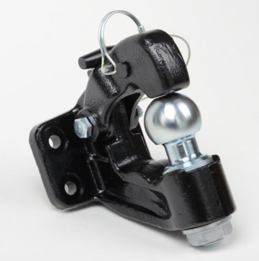 8 Ton Chrome Combination Trailer Hitch Dual Purpose with 2" Hitch Ball