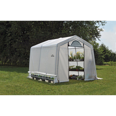Shelter Logic 10' x 8' GrowIT Box with Peak Style Roof and Easy Flow Roll-Up Side Vents Greenhouse, Feet