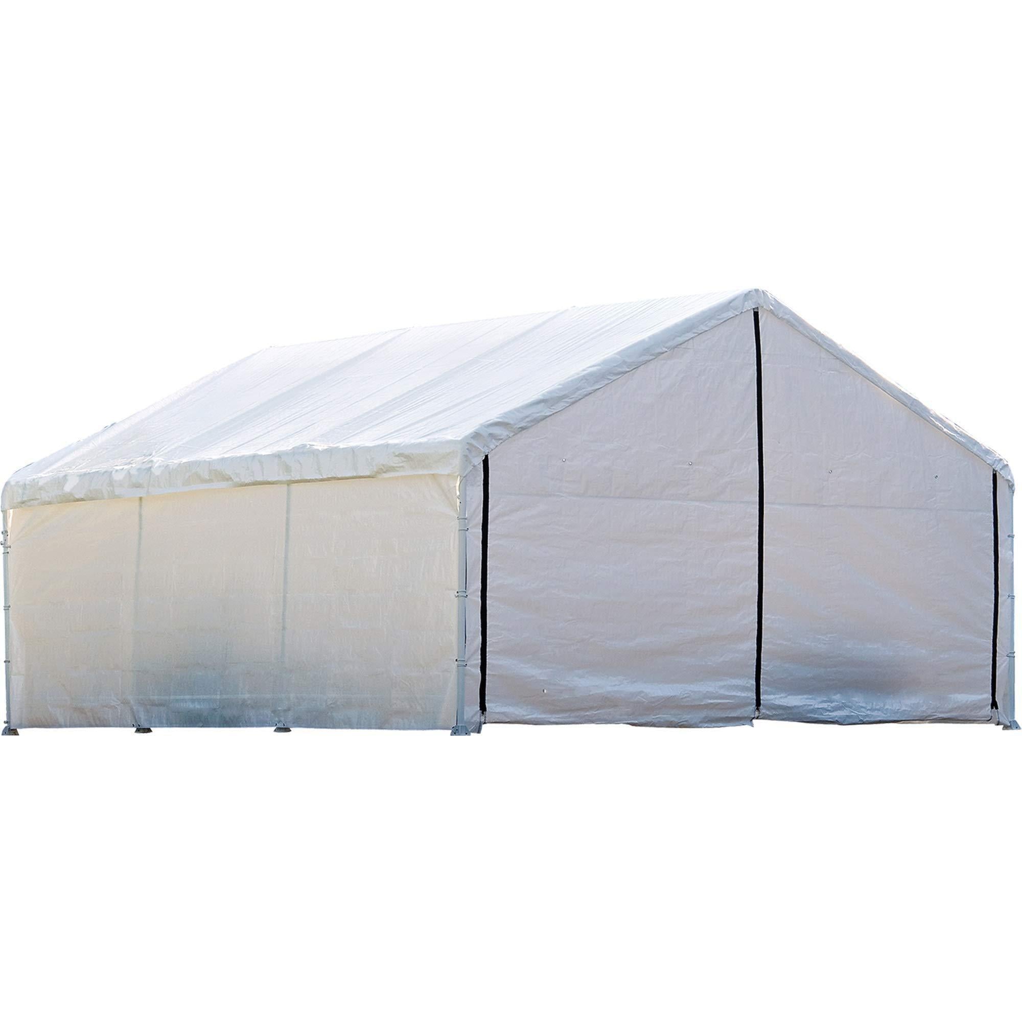 ShelterLogic SuperMax Fire Rated Canopy Enclosure Kit, 18  40 ft. (Frame and Canopy Sold Separately)