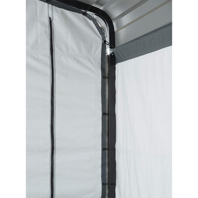 Arrow Fabric Enclosure Kit with UV Treated Cover for 12 x 20-Feet Carports, 12' x 20'