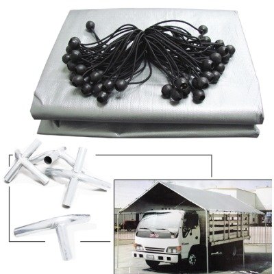 Heavy Duty All Purpose Canopy Kit 10 x 20 x with 1-3/8"  Metal Poles