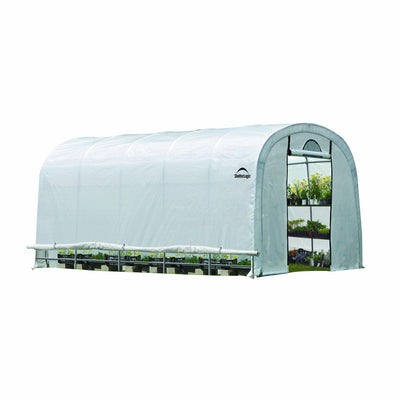 ShelterLogic GrowIT Heavy Duty Walk-Thru Round Greenhouse, 12 x 20 x 8 ft.