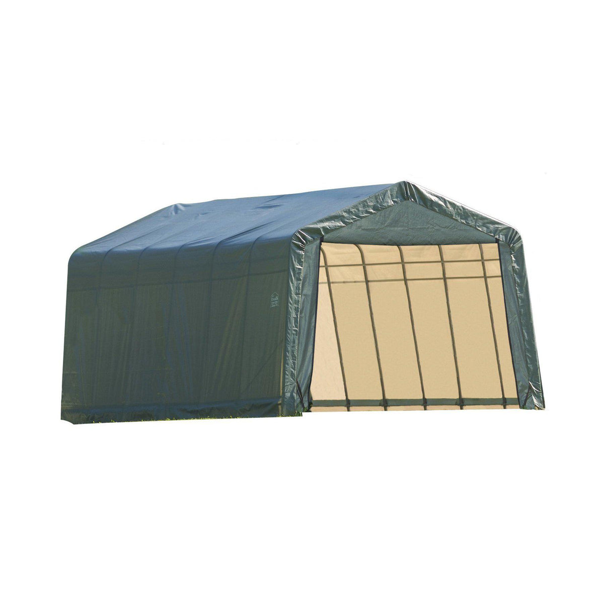 ShelterLogic 74442 Green 12'x24'x10' Peak Style Shelter