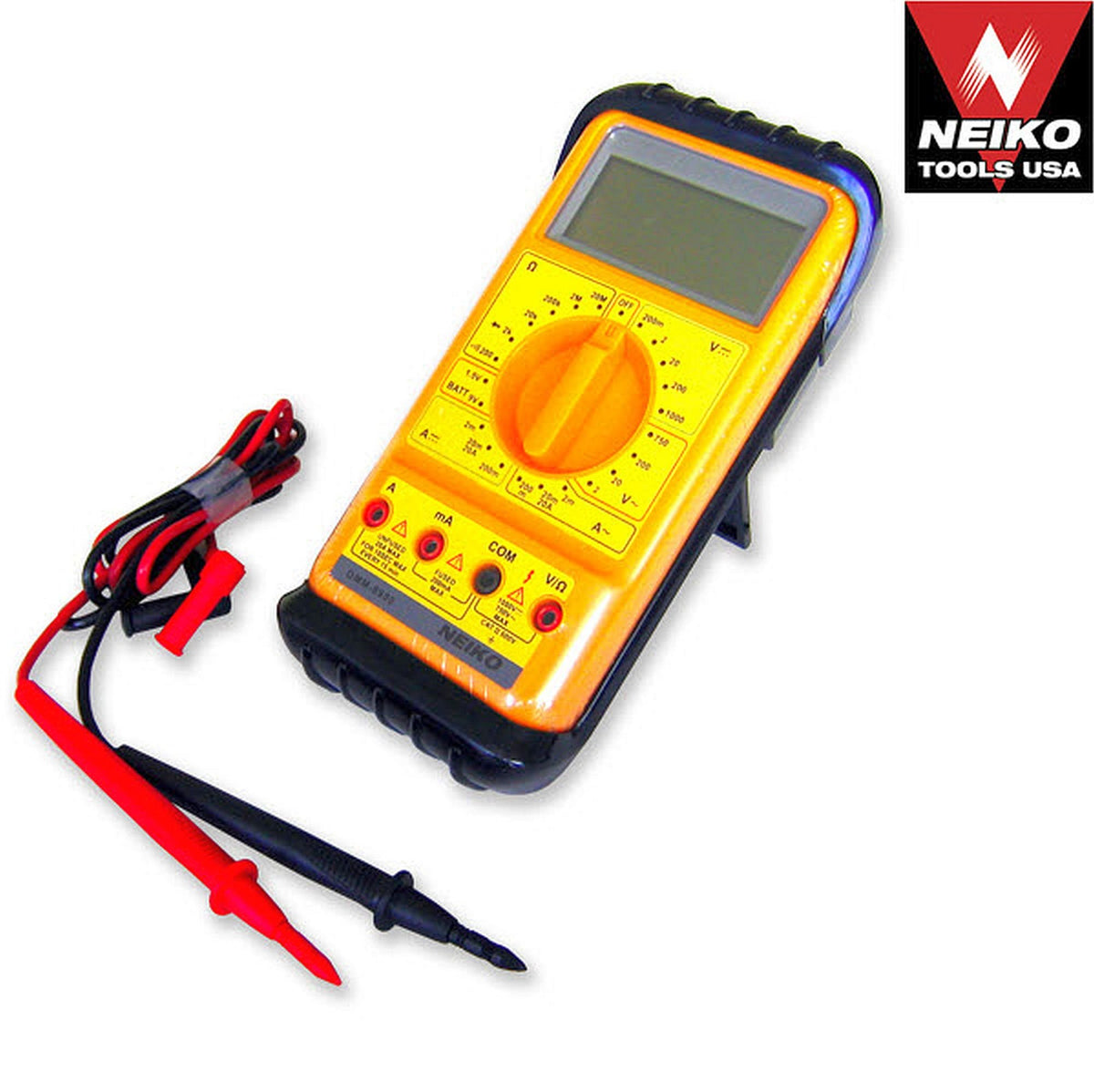 Handheld Pocket AC/DC Digital Multimeter Tester with Stand, Extra Large LCD Screen Display