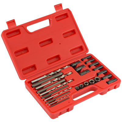 Screw Extractor | 25pc Drill & Guide Set Remove Broken Bolts Fasteners Easy Out