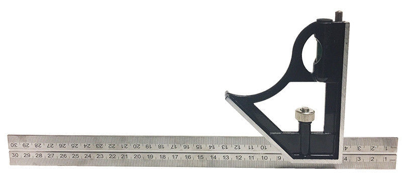 12" Multipurpose Combination Square w/ Angle finder Ruler Straight Edge Combo sae/mm