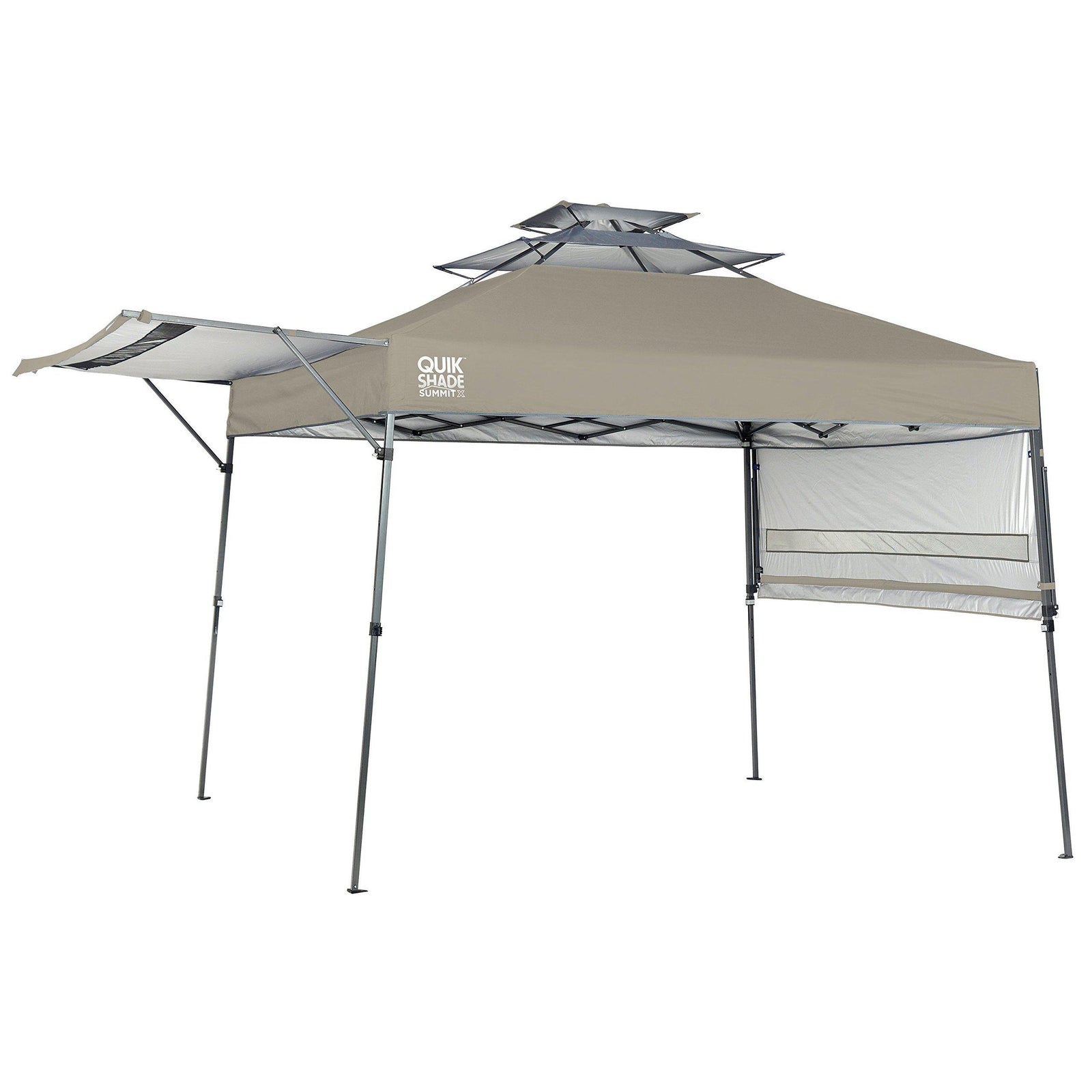 Quik Shade Summit Instant Canopy with Adjustable Dual Half Awnings