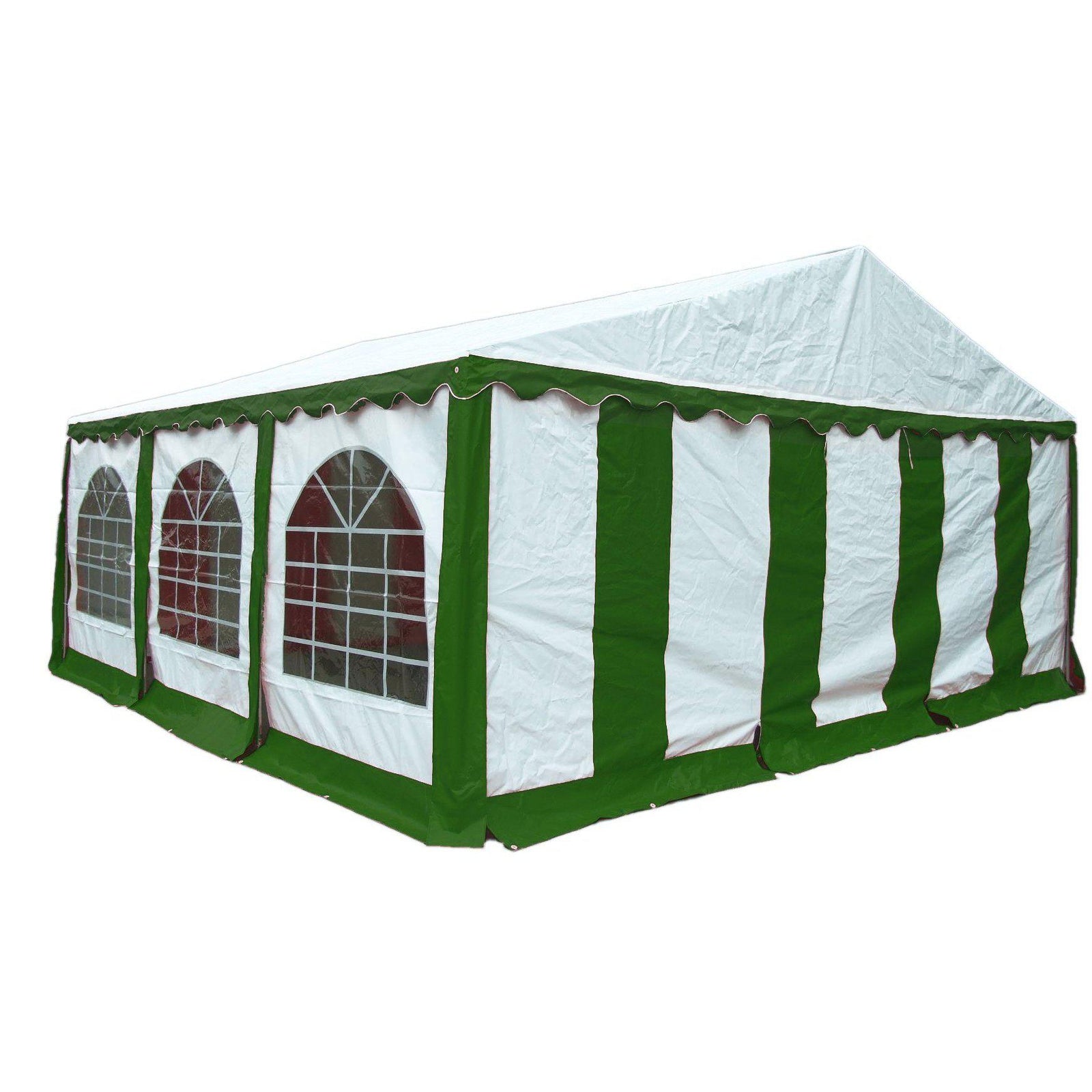 ShelterLogic Enclosure Kit with Windows, Green/White, 20 x 20 ft. (Party Tent Cover and Frame Sold Separately)