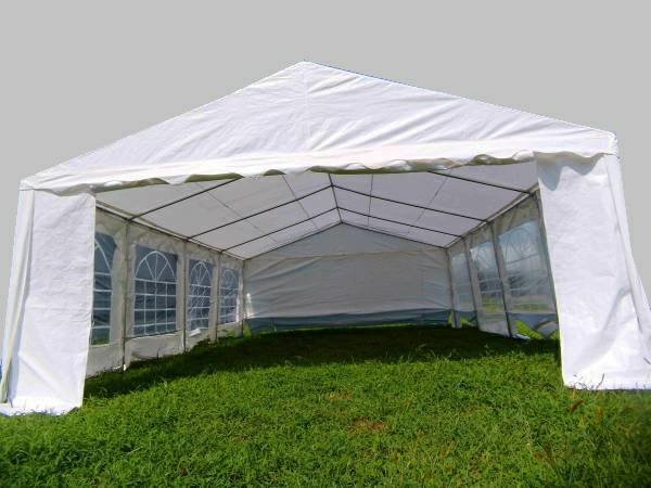 big canopy tent Heavy Duty Commercial 16 x 26 Ft White Tent Canopy with Shelter for Partys, Weddings, Fairs, Car