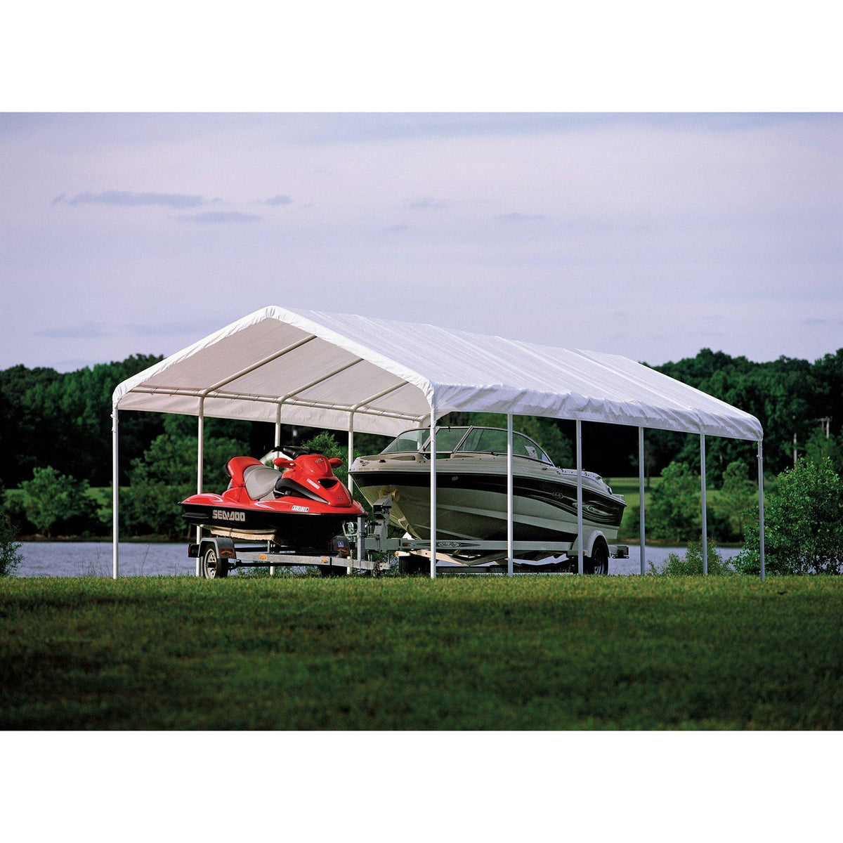 ShelterLogic SuperMax Canopy, White, 10 x 20 ft.