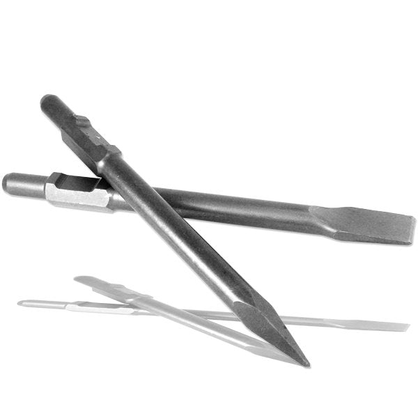 2pc 1-1/8" Shank Bull Point and flat Chisel for Bit Jack Hammer demolition 65mm