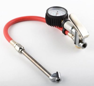 AIR TIRE INFLATOR WITH DIAL 2" GAUGE DUAL CHUCK TIRE BALL BIKE INFLATOR